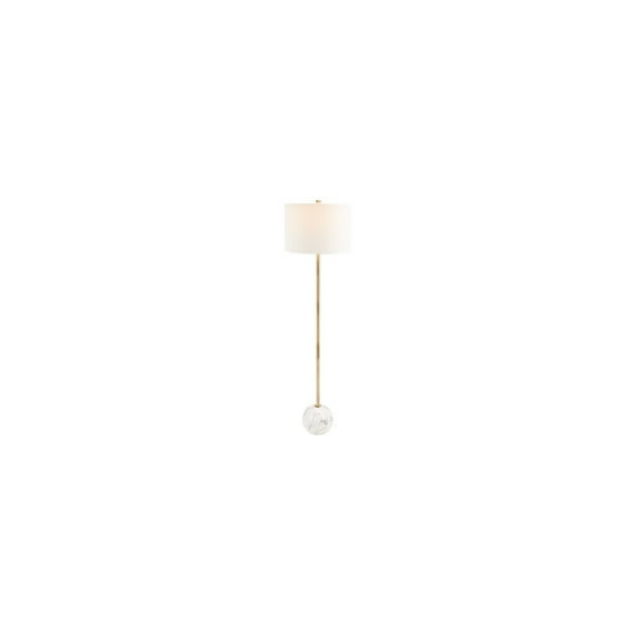Safavieh Lighting Kyrene Modern 64-inch Floor Lamp - 17 in. W x 17 in. D x 64 in. H Gold/White