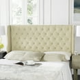 thumbnail image 1 of Safavieh Lamar Classic Modern Tufted Headboard, Twin, Buckwheat, 1 of 4