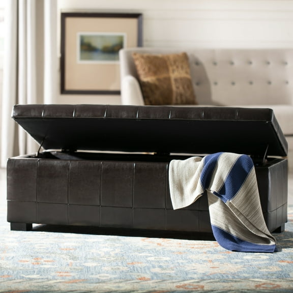 Safavieh Large Brown Manhattan Storage Bench