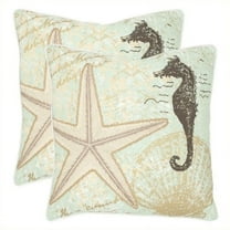 Lauren Seafoam Decorative Pillow - Set of 2 (22 in. W x 2.5 in. D x 22 in. H (6 lbs.))