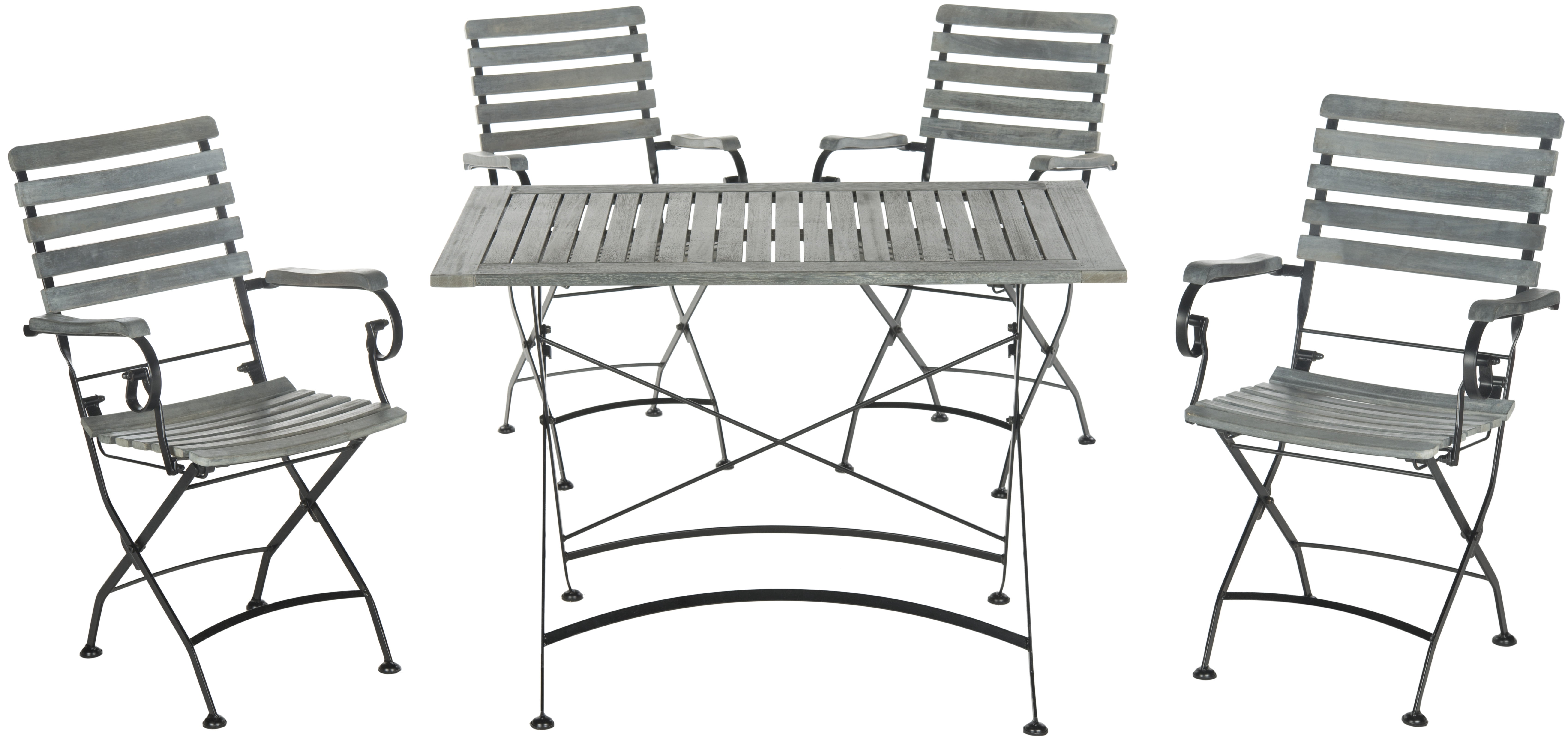 Safavieh Lawndale Outdoor Contemporary 5 Piece Dining Set
