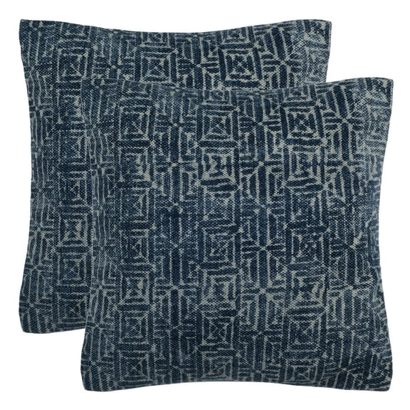 Safavieh Lendon Distressed Geometric Pillow, Set of 2