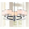 thumbnail image 1 of Safavieh Lenora 5-Light Modern Glam Drum Pendant, Chrome, 1 of 6