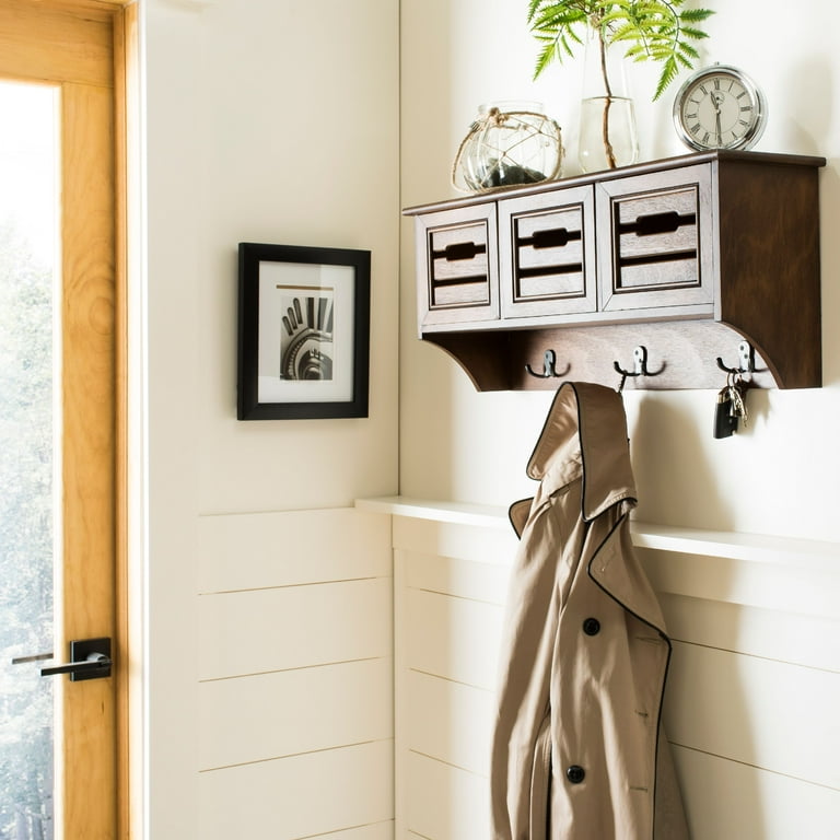 Safavieh Leon Hanging 3 Drawer Wall Rack (Honey) Safavieh Leon Hanging 3 Drawer Wall Rack (Honey)