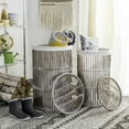 thumbnail image 1 of Safavieh LIBBY RATTAN STORAGE HAMPER WITH LINER, HAC6502A, 1 of 8