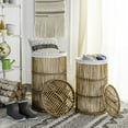 thumbnail image 1 of Safavieh Libby Nautical Rattan Storage Hamper with Liner, 1 of 8