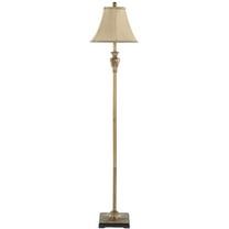 Safavieh  Lighting 61-inch Eastham Gold Silk Floor Lamp - 13"x13"x61"