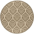 thumbnail image 1 of SAFAVIEH Linden Bryony Geometric Indoor/Outdoor Area Rug, Cream/Beige, 6'7" x 6'7" Round, 1 of 8