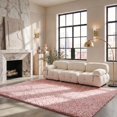 thumbnail image 1 of Safavieh Lindsay Deborah Solid Polyester Shag Area Rug, Pink, 6' x 9', 1 of 12