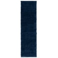 thumbnail image 1 of SAFAVIEH Lindsay Deborah Solid Polyester Shag Runner Rug, Navy, 2'2" x 8', 1 of 7