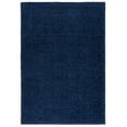 thumbnail image 1 of SAFAVIEH Lindsay Deborah Solid Polyester Shag Area Rug, Navy, 5'3" x 7'6", 1 of 11
