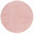 thumbnail image 1 of SAFAVIEH Lindsay Deborah Solid Polyester Shag Area Rug, Pink, 6'7" x 6'7" Round, 1 of 7