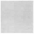 thumbnail image 1 of SAFAVIEH Lindsay Deborah Solid Polyester Shag Area Rug, Gray, 6'7" x 6'7" Square, 1 of 8