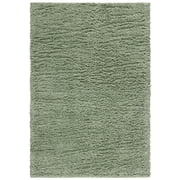 SAFAVIEH Lindsay Deborah Solid Polyester Shag Area Rug, Green, 8' x 10'