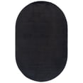 thumbnail image 1 of SAFAVIEH Loft Kalya Solid Machine Washable Area Rug, Black, 5' x 8' Oval, 1 of 11