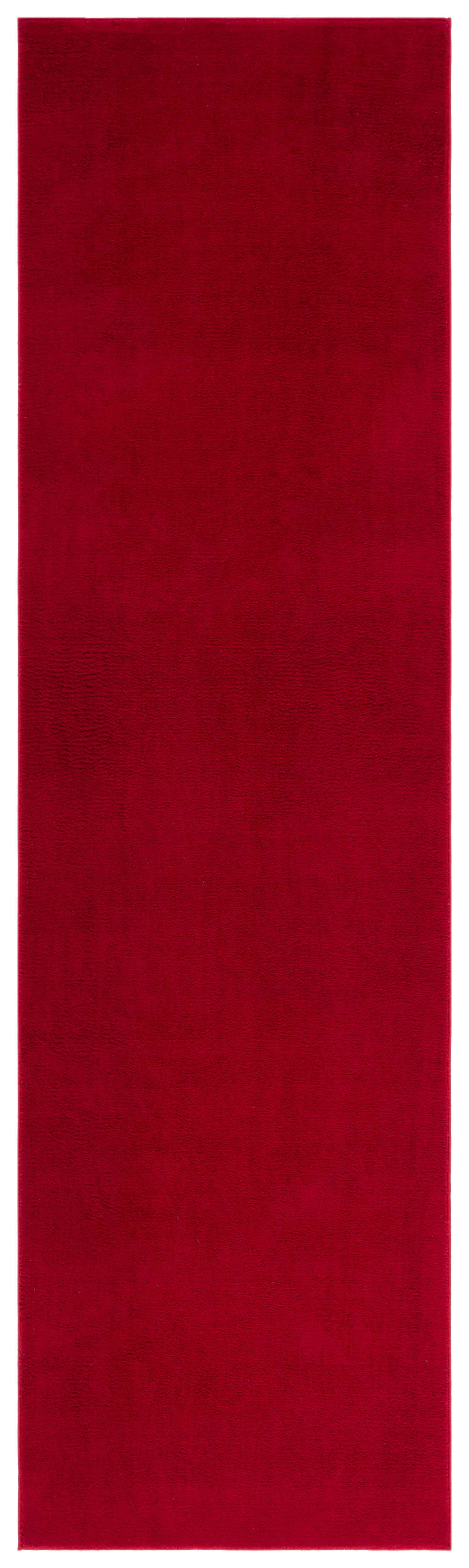 SAFAVIEH Loft Kalya Solid Machine Washable Runner Rug, Red, 2'3" x 5 ...