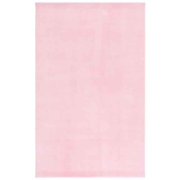 SAFAVIEH Loft Kalya Solid Machine Washable Area Rug, Pink, 5' x 8'