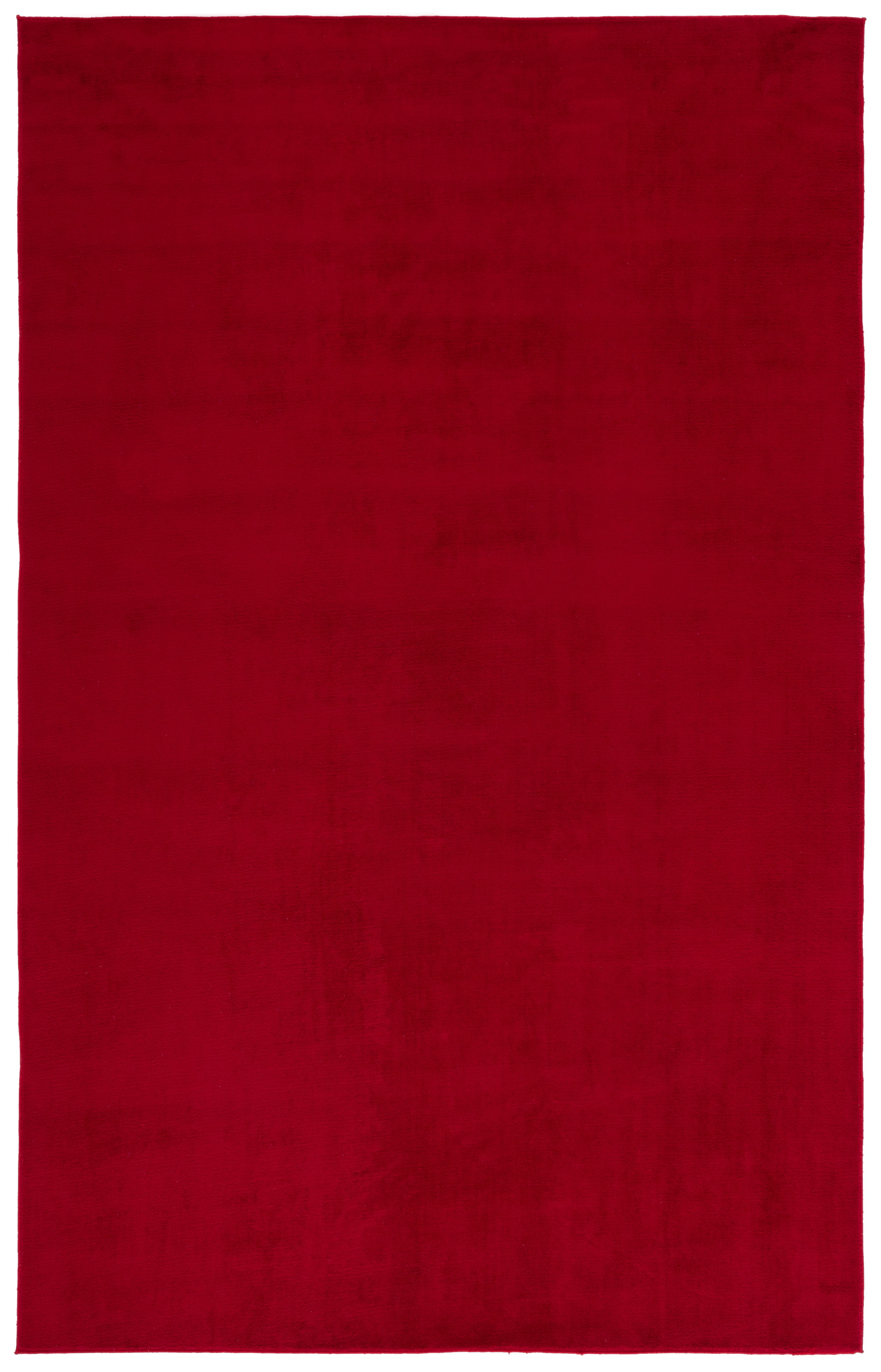 Kalya Solid Red Wool and Synthetic 6' x 9' Area Rug