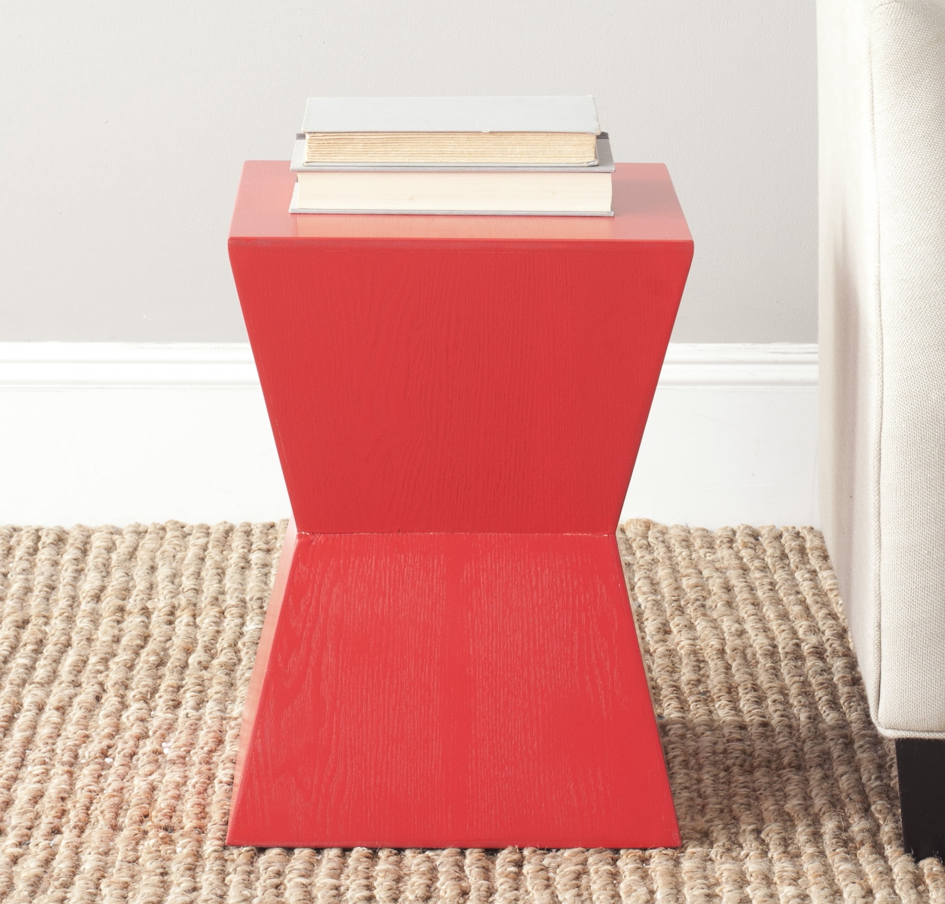 Safavieh Lotem Solid Curved Square Top Accent Table