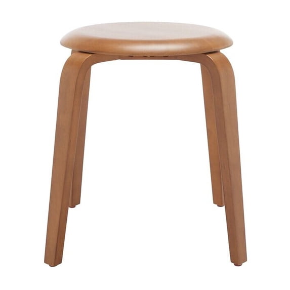 Safavieh Luella Stackable Stool Furn Accent Stools, Walnut, 1' X 1', Square