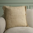 thumbnail image 1 of Safavieh Lumiza 20" x 20" Coastal Cotton Decorative Pillows, Natural, 1 of 4