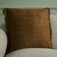 thumbnail image 1 of Safavieh Lumiza 20" x 20" Modern Cotton Decorative Pillows, Rust, 1 of 4