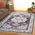 thumbnail image 1 of Safavieh Luna Trenton Floral Area Rug, Beige/Navy, 5'2" x 7', 1 of 10