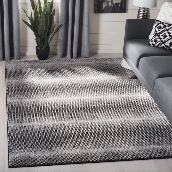 Safavieh Lurex Wilson Abstract Area Rug, Black/Ivory, 5'3" x 7'6"