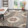 thumbnail image 1 of Safavieh Lyndhurst Madeline Floral Area Rug, Light Gray/Coral, 3'3" x 5'3", 1 of 8