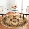 thumbnail image 1 of Safavieh Lyndhurst Miranda Floral Area Rug, Beige/Black, 8' x 8' Round, 1 of 12