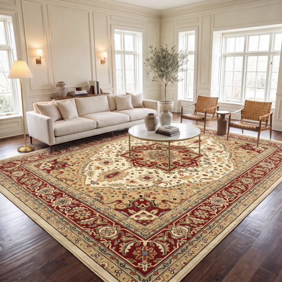 Safavieh Lyndhurst Miranda Floral Area Rug, Ivory/Red, 6' x 8'