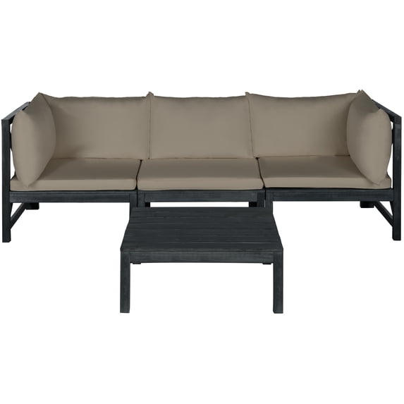 Safavieh Lynwood Outdoor Contemporary Modular Sectional with Cushion