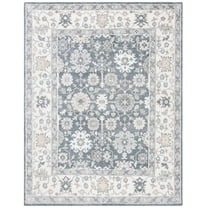 SAFAVIEH Maharaja Caelestinus Bordered Area Rug, Charcoal/Ivory, 8' x 10'