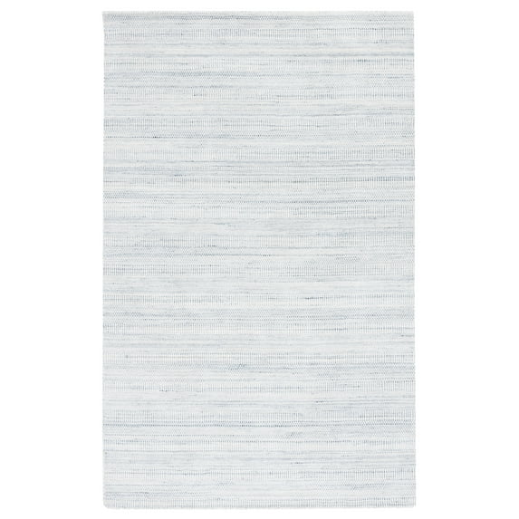 SAFAVIEH Mirage Handan Distressed Polyester Area Rug, Light Grey/Ivory, 5' x 8'