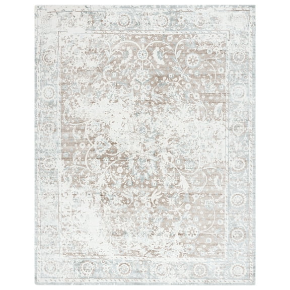SAFAVIEH Mirage Linden Floral Area Rug, Blue/Charcoal, 8' x 10'