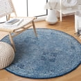 thumbnail image 1 of Safavieh Micro-Loop Jacqueline Medallion Area Rug, Navy, 5' x 5' Round, 1 of 10