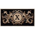 thumbnail image 1 of SAFAVIEH Monogram Kimmee Medallion Indoor/Outdoor Area Rug, Black/Brown, 3' x 6', 1 of 6