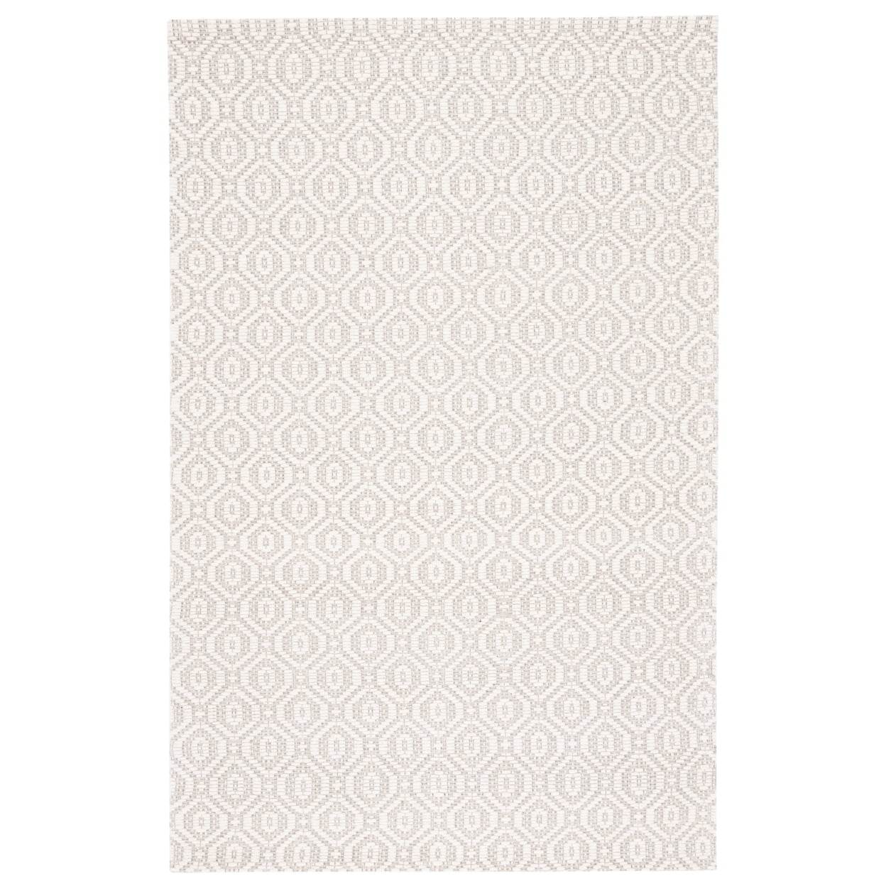 Elegant Marbella Ivory & Beige Hand Woven 8' x 10' Wool Blend Rug
