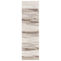 SAFAVIEH Martha Stewart Fifth Avenue Everette Striped Runner Rug, Natural/Beige, 2'3" x 8'