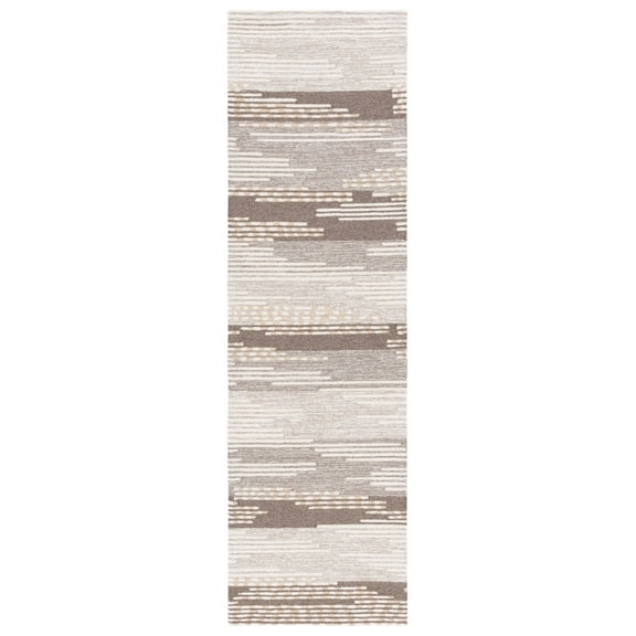 SAFAVIEH Martha Stewart Fifth Avenue Everette Striped Runner Rug, Natural/Beige, 2'3" x 8'