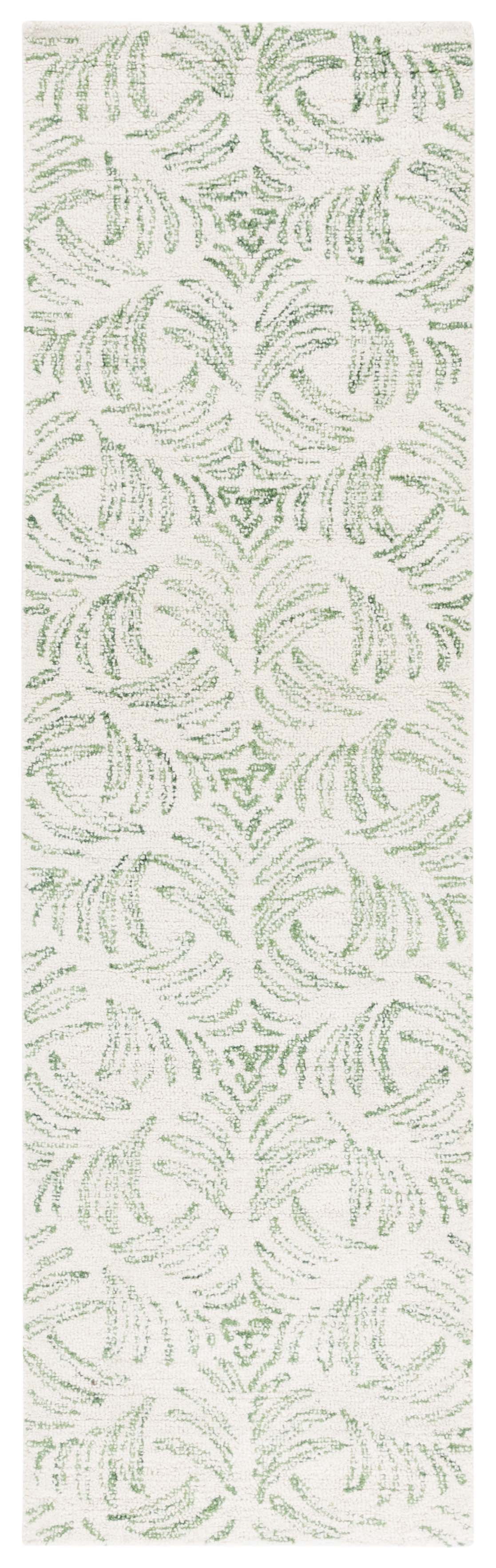 SAFAVIEH Martha Stewart Jardin Hyram Floral Runner Rug, Ivory/Green, 2'3" x 8'