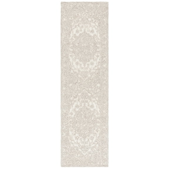 SAFAVIEH Martha Stewart Trace Ernestine Floral Runner Rug, Ivory/Natural, 2'3" x 8'
