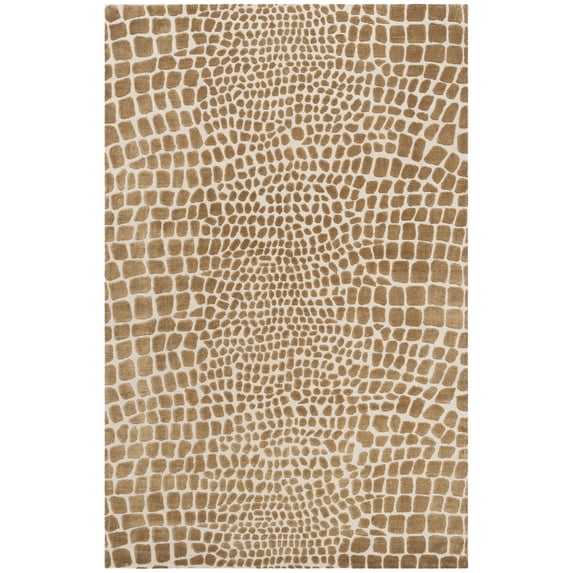 SAFAVIEH Martha Stewart Amazonia Area Rug, Crocodile/Green, 5'6" x 8'6"