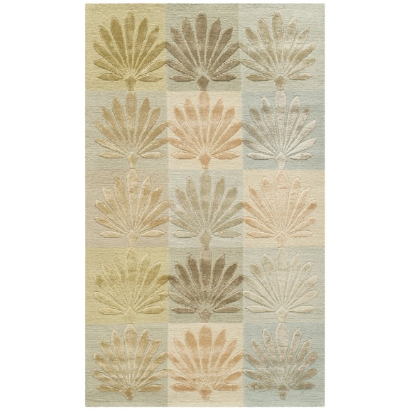 SAFAVIEH Martha Stewart Evaline Geometric Area Rug, Oasis, 2'6" x 4'3"