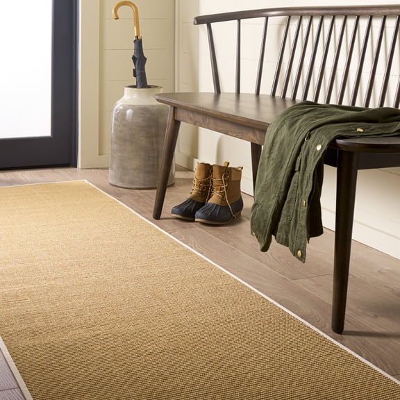 Safavieh Martha Stewart Natural Fiber Maximillian Solid Runner Rug, Natural/White, 2'3" x 8'
