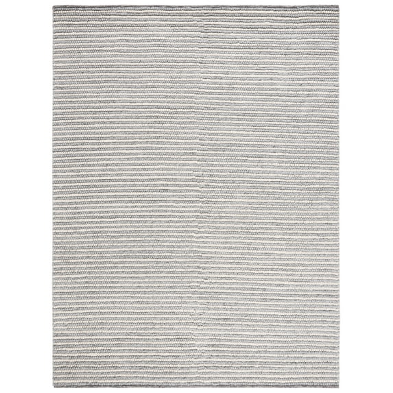 SAFAVIEH Martha Stewart Natura Christian Striped Area Rug, Ivory/Grey, 9' x 12'
