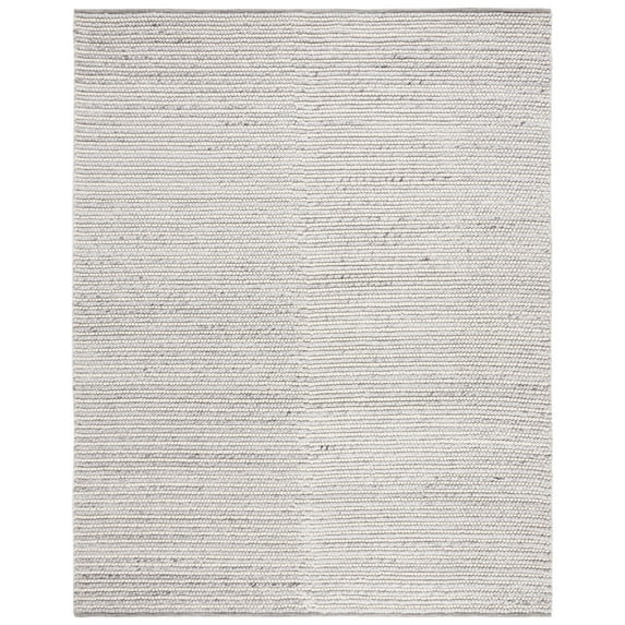 SAFAVIEH Martha Stewart Natura Christian Striped Area Rug, Ivory/Light Grey, 9' x 12'