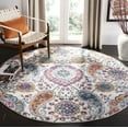 thumbnail image 1 of Safavieh Madison Hope Floral Area Rug, Cream/Multi, 3' x 3' Round, 1 of 12