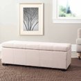 thumbnail image 1 of Safavieh Madison Large Rustic Solid Upholstered Storage Bench, 1 of 4