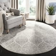thumbnail image 1 of Safavieh Madison Leighton Geometric Area Rug, Ivory/Silver, 3' x 3' Round, 1 of 12